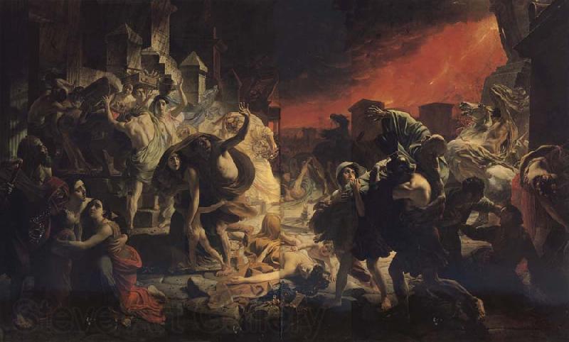 Karl Briullov The Last Day of Pompeii Norge oil painting art